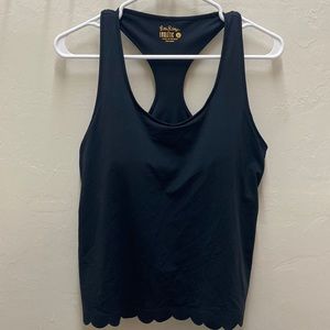 Lilly Pulitzer Luxletic Claralee Scallop Bra Tank Top, Sz: L